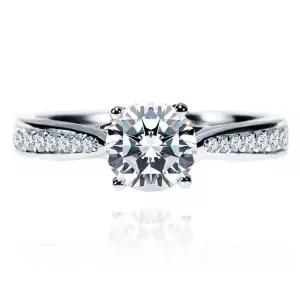 [하나다이아몬드]1캐럿 천연다이아몬드 14k 18k PT950 예물 결혼 반지 케일리 HNDR1C281