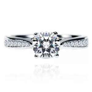 [하나다이아몬드]1캐럿 랩다이아몬드 14k 18k PT950 결혼 프로포즈 반지 케일리 HNLDR1C38