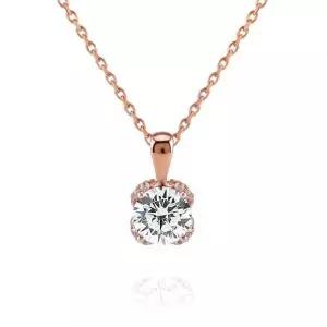 [하나다이아몬드]5부 천연다이아몬드 목걸이 14k 18k 기념일 선물 루지 HNDN05726