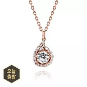 [하나다이아몬드]3부 천연다이아몬드 14k 18k 목걸이 물방울 프로포즈 기념일선물 머쉬 HNDN03729