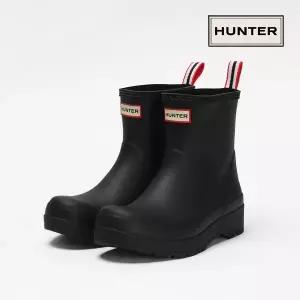 [헌터] 레인부츠 플레이 숏 남성 장화 블랙 MFS9088RMA-BLK