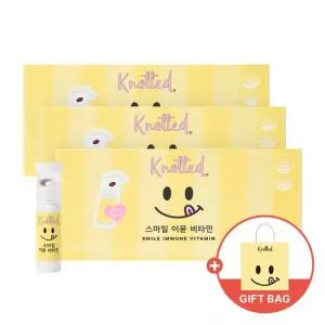[쇼핑백 동봉] 노티드 스마일 이뮨 멀티 비타민 3박스 총21개입) 액상 종합비타민 이뮨샷