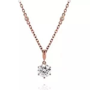 [하나다이아몬드]7부 랩다이아몬드 14k 18k 데일리 프로포즈 목걸이 루나 HNLDN078