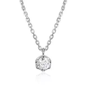 [하나다이아몬드]2부 랩다이아몬드 14k 18k 심플 6발 데일리 목걸이 이루 HNLDN0130