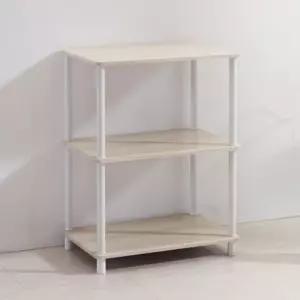 튼튼한 3단 펜트리선반 전자레인지 수납 선반 60 40cm 오크