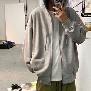 사계절 남녀공용 오버핏 후드집업 루즈핏 점퍼 가디건 간절기 아우터 2color