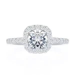 [하나다이아몬드]1.5캐럿 랩 다이아몬드 14k 18k 프로포즈 웨딩 헤일로 반지 페트라 HNLDR1.5C5