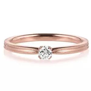 [하나다이아몬드]1부 천연 다이아몬드 14k 18k 밀그레인 반지 프로포즈 심플 데일리 킬라 HNDR01251