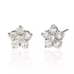 [하나다이아몬드]1부 랩다이아몬드 귀여운 꽃 데일리 귀걸이 오도르 HNLDER0134