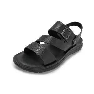 [하프클럽/무크]엠.무크 후안 소가죽 투웨이 샌들 블랙 517513501XA