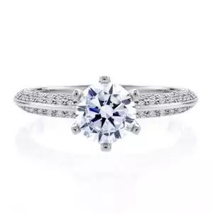 [하나다이아몬드]1캐럿 현대 천연다이아몬드 14k 18k 결혼 예물 반지 프로도 HNDR1C272