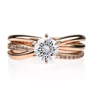 [하나다이아몬드]랩다이아몬드 1캐럿 반지 - 로사 HNDR1C12