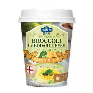 폰타나 잉글랜드 브로콜리 & 체다치즈 수프 즉석컵 20g  x 10개