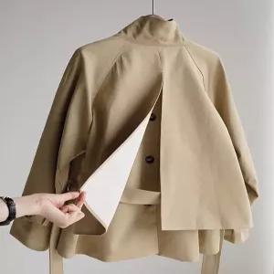 [잇수다LAB] 칼론 백버튼 트렌치 자켓