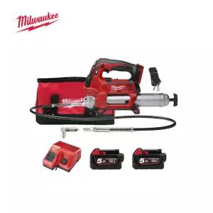 밀워키 충전구리스건 M18 GG-0B세트 5Ah 2개 M12-18C충전기 18V