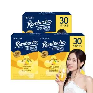 콤부차 HOT&ICE 진저레몬 30스틱x3박스