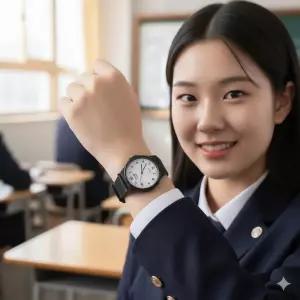 무소음 수능 시계 시험용 손목시계 액정 3cm 간호사 직장 시헙합격 수능합격 기원선물 학원 학교 대량납품