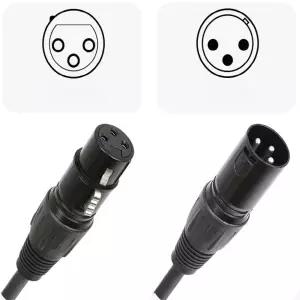 고감도 HiFi XLR 양캐논 암수 20M 연장선 3핀 케이블 유선 마이크 케이블 콘솔 노이즈쉴드 스피커 앰프