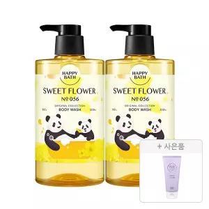 바오패밀리X해피바스 오리지널컬렉션 대용량 바디워시 스윗유채꽃향 910g, 2개 + 증정(마이크로클린 딥버블 클렌징폼 50g,1개)