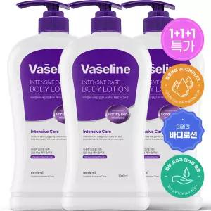 [3개 구성] 메르헨트 바세린 인텐시브 대용량 바디로션 1000ml 향좋은 고보습 바디크림 남자 여자 