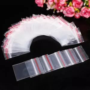 묵주주머니 200Pcs 쥬얼리 가방 지퍼가 달린 탑 5C 비닐 봉투 선물 Opp 파우치 크기 4x6 6x8 5x7 7x10 8x12