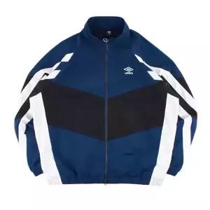 엄브로 더블데커 스탠넥 배색 블루종 바람막이 네이비 UQ121CJK13