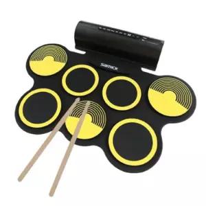 삼익악기 전자드럼패드 휴대용 전자 드럼_옐로우 어린이집 캠핑장 야유회