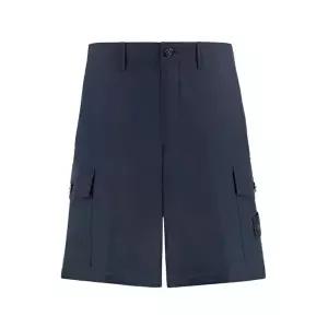 [스톤아일랜드]스톤 아일랜드 고스트 와펜 패치 카고 포켓 쇼츠 네이비 K1S15L100014 S00F1 V0020