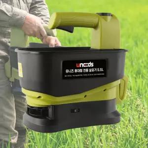 5.5L 염화칼슘 살포기 제설제 도로제설 입제 비료 씨앗 충전전동분사기