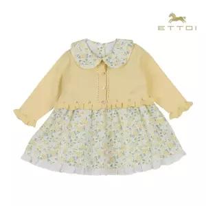 [롯데백화점]에뜨와 엘리니트가디건 SET 원피스 07T124001/임신,출산,백일,돌선물,조카선물