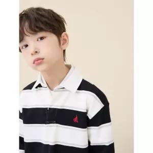 [BEANPOLE KIDS] 럭비 스트라이프 긴소매 티셔츠  아이보리 (BI6141U020)