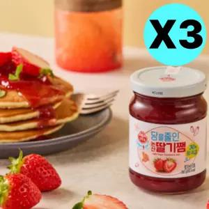 오뚜기 당을 줄인 논산 딸기 쨈 과일 잼 3개 저칼로리 BNS