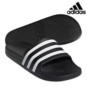 아디다스 아딜렛 아쿠아 슬리퍼 블랙화이트 F35543 남녀공용 욕실화 샤워 샌들