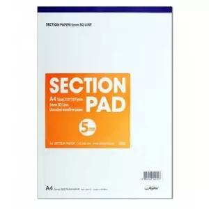 우진 방안지 섹션패드 A4 5mm약27매 (210x297 80g) (10개입)