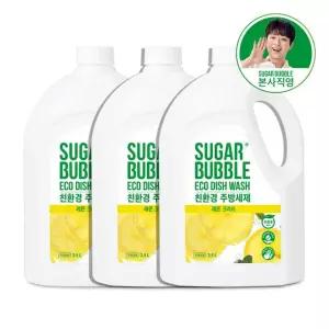 (eTV)슈가버블 친환경 대용량 주방세제 레몬크러쉬 2.5L x 3개