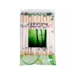 영수 일회용 대나무젓가락 100P 5426 일회용 대나무 젓가락 숟가락 수저 주방