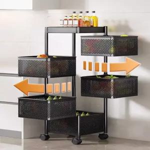 이동식 캐비닛 바퀴달린 틈새 수납선반 바구니 정리함