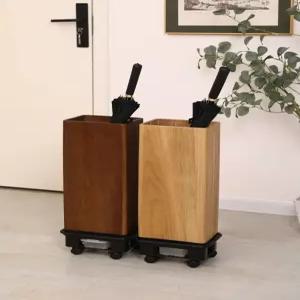 원목 북유럽 업소용 현관 호두나무 가정용 바퀴식 이동식