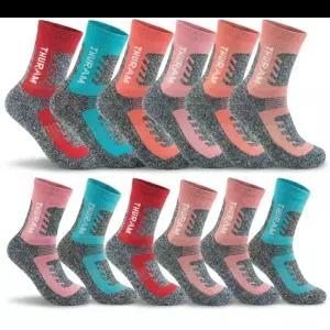 더엘피스 여자 여성 두꺼운 쿠션 작업양말 등산양말 12켤레