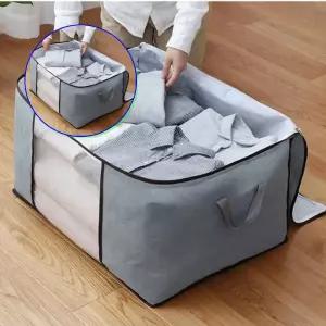 쌍문상회 지금 필요한 넉넉한 수납박스 부직포 이불 옷 정리함 접이식 보관함