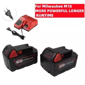 밀워키 M18 충전기 BR XC M18B5 48-11-1860 18650 배터리용 2025-18V 12000mAh 리튬 이온 충전지