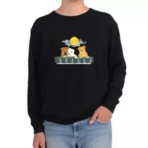 기모맨투맨 달빛 강아지 친구 커플 달빛아래사랑 귀요미그림