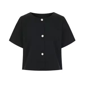 [페이지플린] 턱라인라운드반팔자켓_P6BJK001C