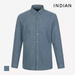 [INDIAN] 린넨 블랜드 솔리드 셔츠_MIVNL4M2161