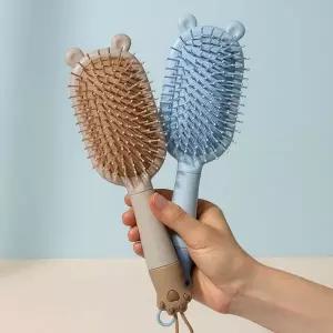 [셀러에이드]귀여운 곰돌이 두피 마사지 샴푸 브러쉬 젖은 머리 엉킴 방지