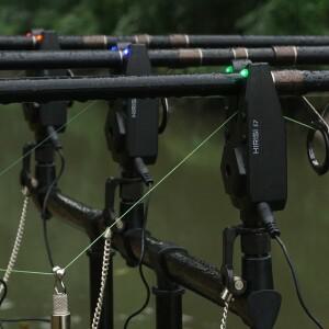 히리시 무선 잉어 낚시 알람 세트 (캠핑 조명 포함) 방수 바이트 표시기 S7-4D 액세서리 카프피싱