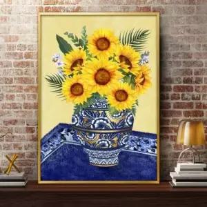 해바라기그림 액자 A2 7SUN1 풍수그림 돈들어오는 풍수그림