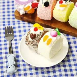 롤케익 디지트 음식모형 케모형 카페 모형 6구 케익모형 베이커리모형 카페디저트모형