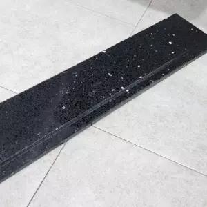 [반려] 블랙 인조 대리석 일자선반 욕실일자선반 HLBATH