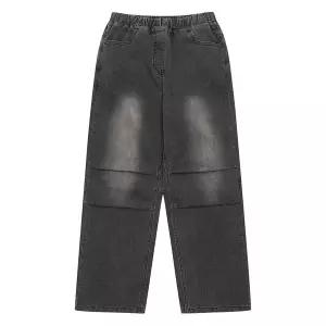 [보리보리/에꼴리에]남자 여름이월 와이드 파라슈트 워싱 블랙진(25B5204)